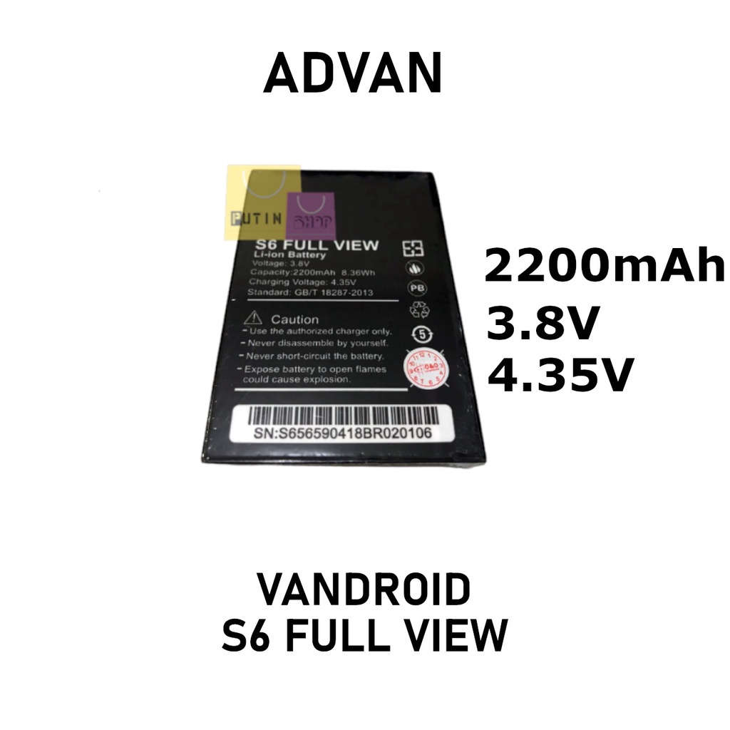 (P) Baterai Batre Battery Original S6 Fullview