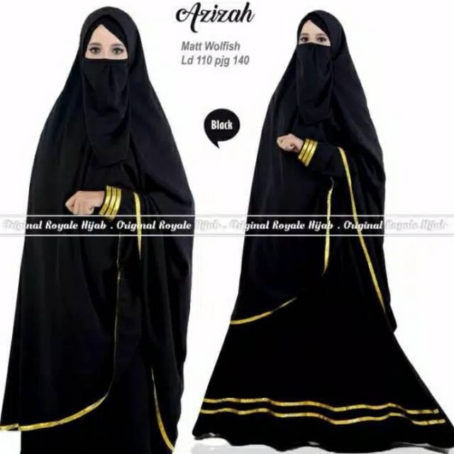 Gamis syari azizah/jubah/longdress