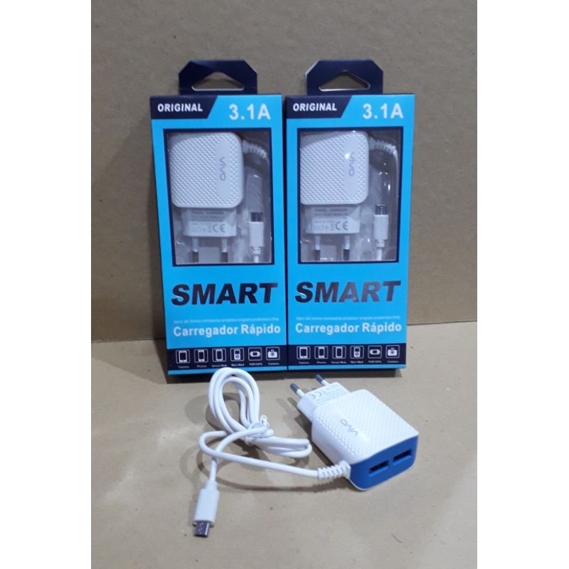 charger dual usb 3,1 ampere vivo