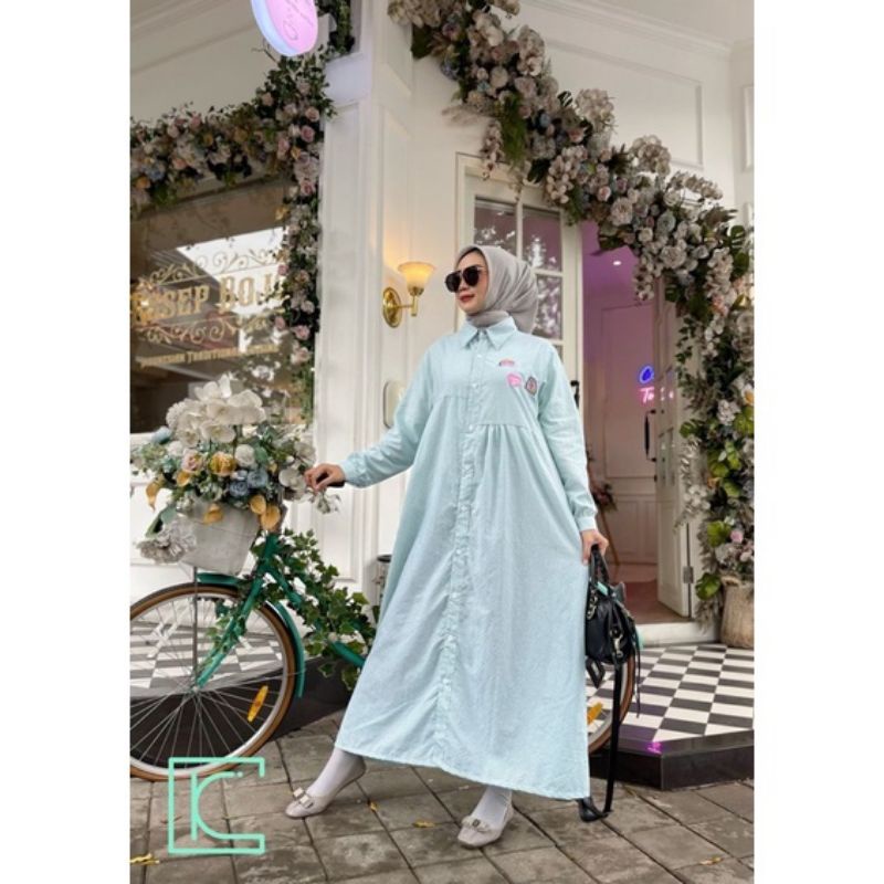 Set / stelan Rok Salur Import Ori TRQ / Dhatu Dress by Kayas