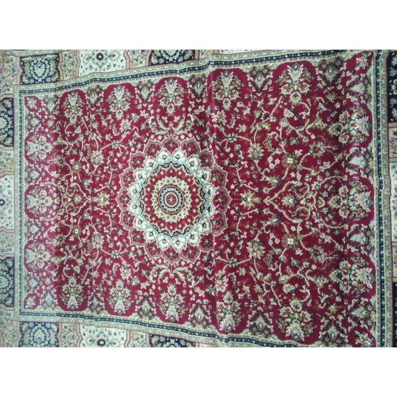 Karpet permadani red classic velvet 120 x 160 cm