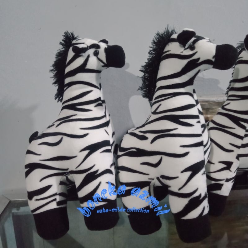 Boneka kuda zebra size s ukuran 30cm