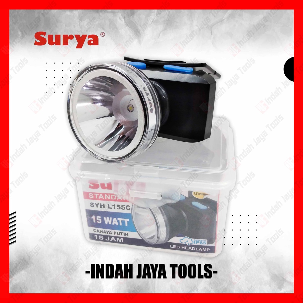 SURYA SYH L155C Senter Kepala LED 15 W Head Lampu Terang 15 Jam