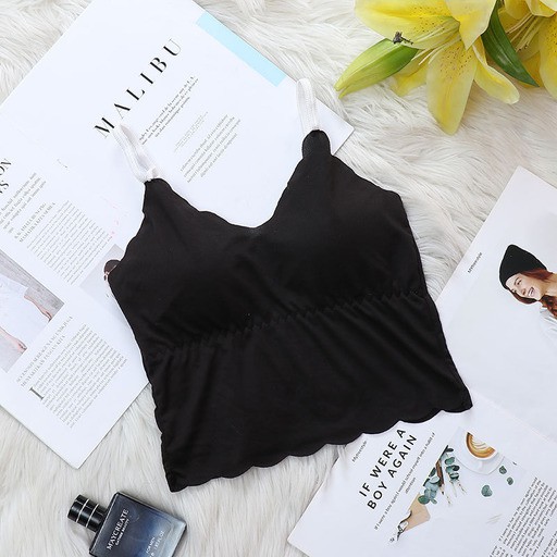 ♕ Tmall ♕ TM-096 TANKTOP BRA 2021 WITH CUP BH SINGLET WANITA IMPORT ATASAN WANITA TERBARU-6