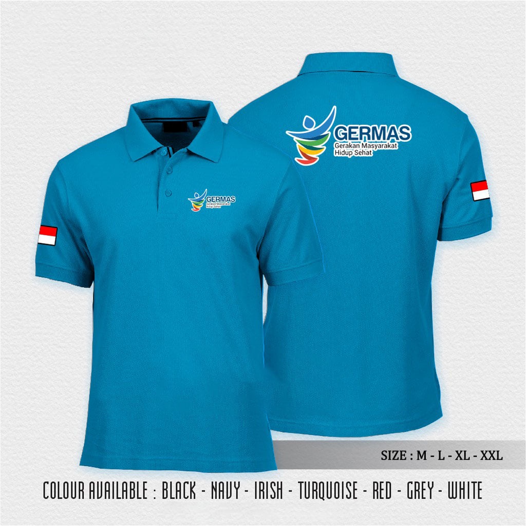 polo shirt germas / baju kerah gerakan masyarakat hidup sehat