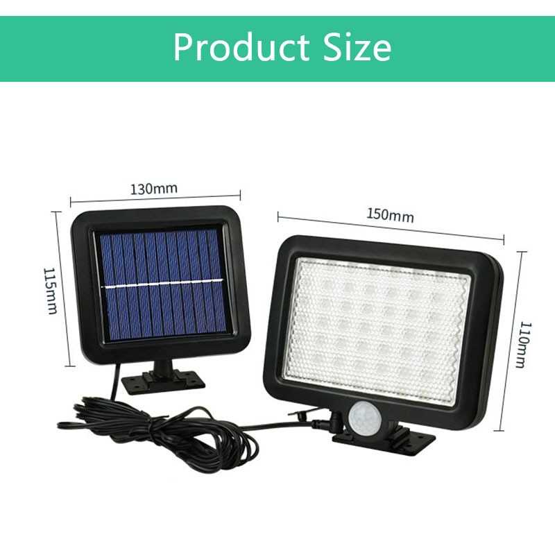 Lampu Solar Cell Lampu Outdoor Tahan 24 Jam / Lampu Taman Solar Panel PIR Motion Sensor 56 LED 400 Lumens / Lampu LED Tenaga Surya Anti Air Tempel Outdoor / Lampu Taman Dinding LED / Lampu Hias Sensor Tenaga Surya Otomatis / Lampu Taman panel Surya Murah