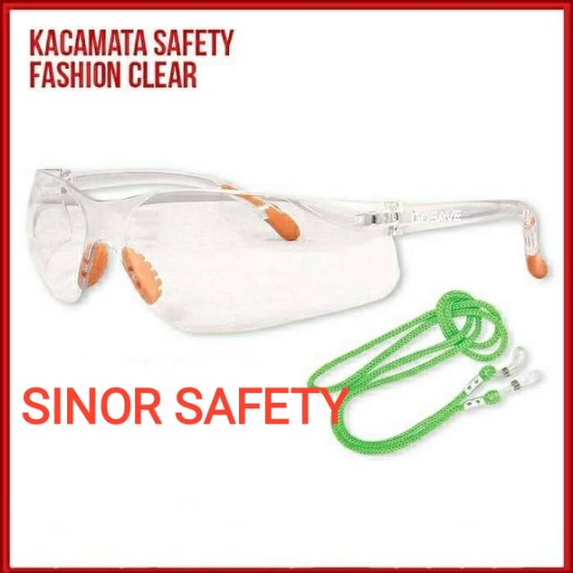 Kacamata Safety Glasses Fashion Bening Clear GOSAVE Motor Las Gerinda