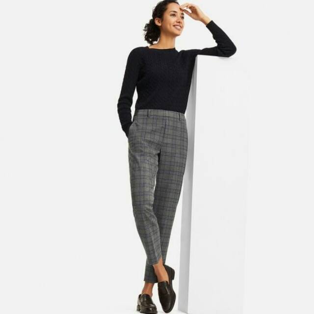  Uniqlo  Ezy Ankle Length Pants Flannel Shopee Indonesia