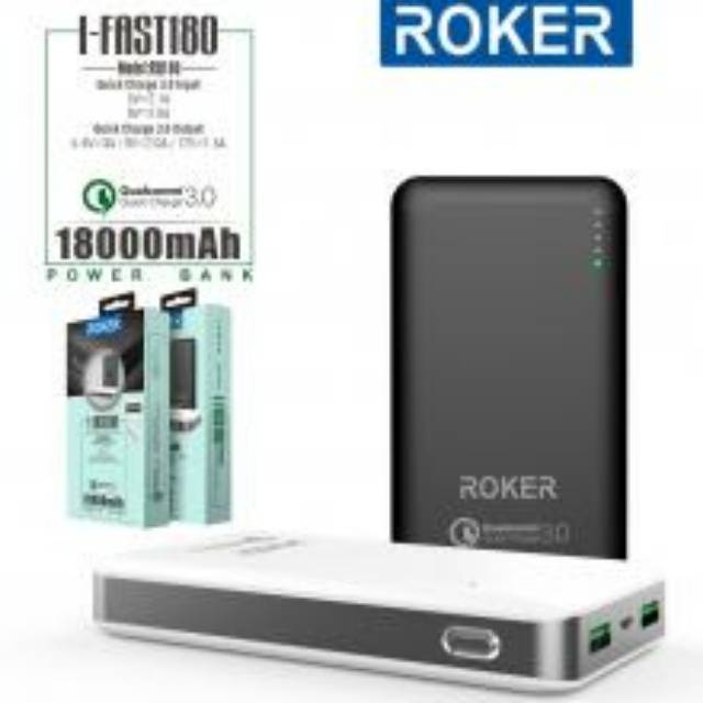 Roker Powerbank 18000mAh QC.3.0