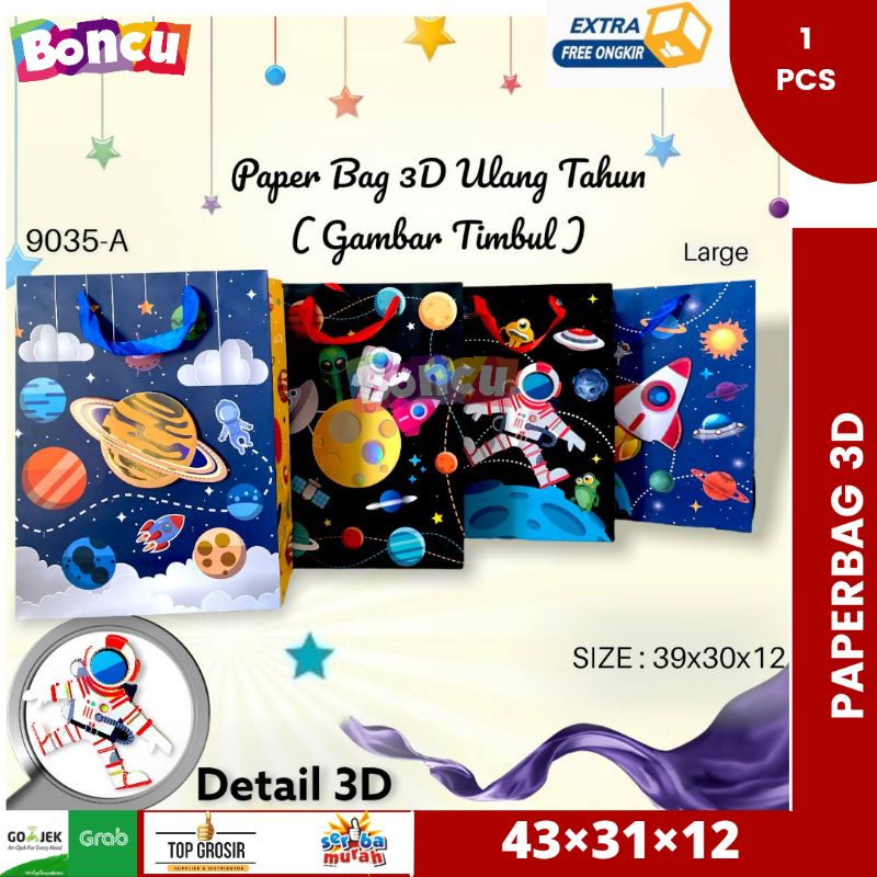 

PAPER BAG 3D TIMBUL / PAPER BAG / PAPER BAG CANTIK / PAPER BAG LUCU BEST SELLER