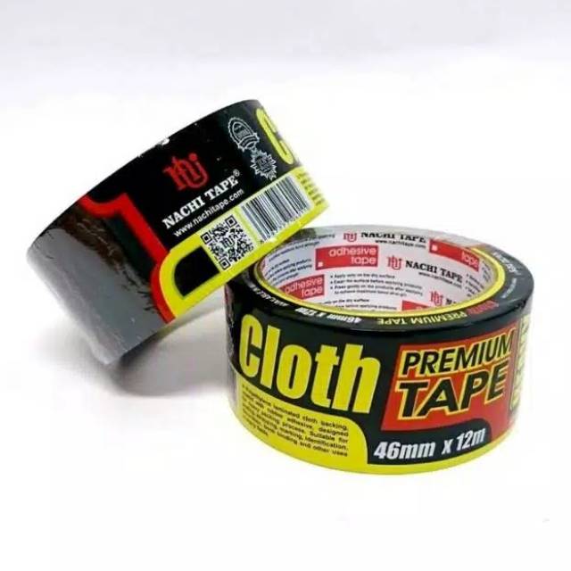 

Isolasi Tape Lakban Kain Hitam Besar Nachi 2" x 12 Meter (46 mm x 12 Meter)