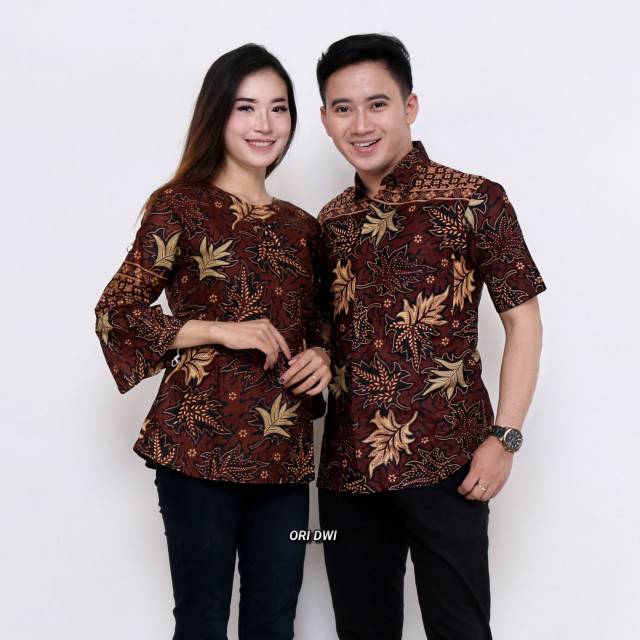 Maura Couple - Sania Ruffle Batik Couple Ori Ndoro Jowi Garansi Termurah Shopee -  Couple Batik Pasangan