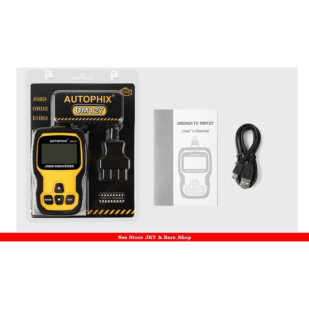 Scanner Mobil OBD 2 OBDMATE OM127 Jepang Scantool Diagnostic Tool