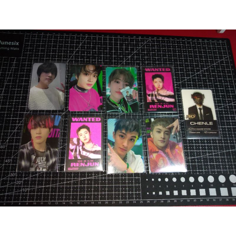 photocard pc haechan mark jaemin chenle renjun glitch mode lucky draw glimo lenticular scratch ver g