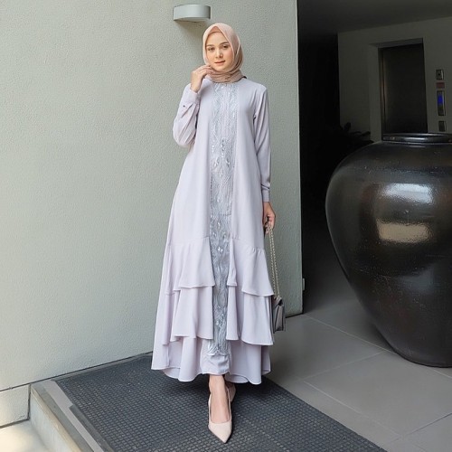 Baju Gamis Syari Muslim Wanita Terbaru Ranai Bordir Maxy Dress Fashion