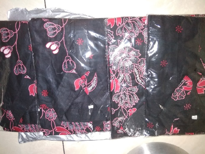 Batik Couple Keluarga Sania Ruffle Ori Ndoro Jowi Dnt Motif Sakura Merah Termurah Shopee