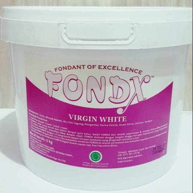 Fondant fondx white / pail