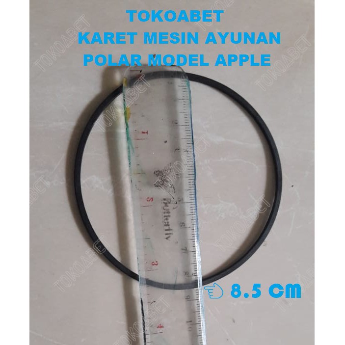 Karet Mesin Ayunan Elektrik Otomatis Merk POLAR Desain KOTAK &amp; APPLE GREEN