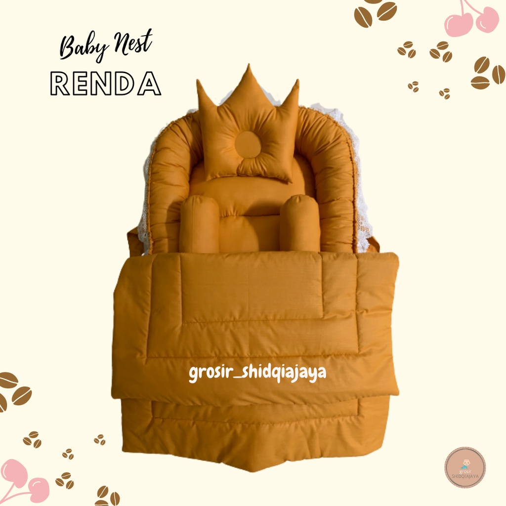 KASUR BAYI RENDA MURAH/KASUR BAYIRENDA SET BADCOVER/KASUR BAYI PAKET LENGKAP MURAH/BABY NEST MURAH TERBAIK TERLARIS/TEMPAT BAYI/KADO LAHIRAN LUCU/ READY STOK KASUR RENDA BAYI