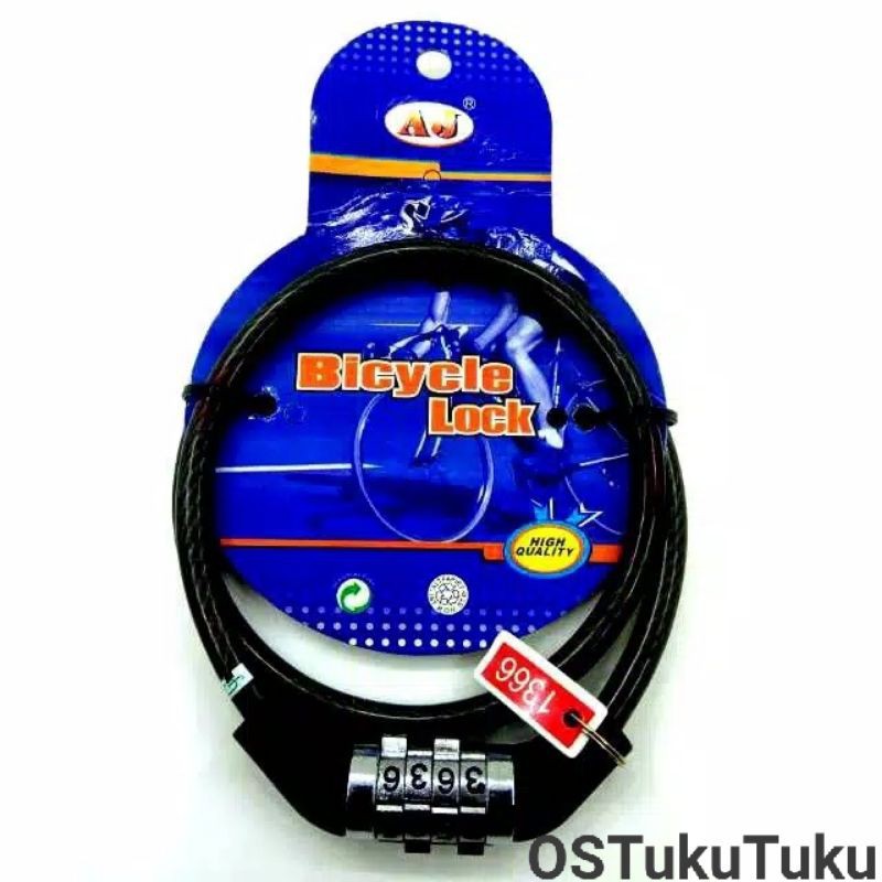 Gembok Code Sepedah Pasword 4 Digit Angka