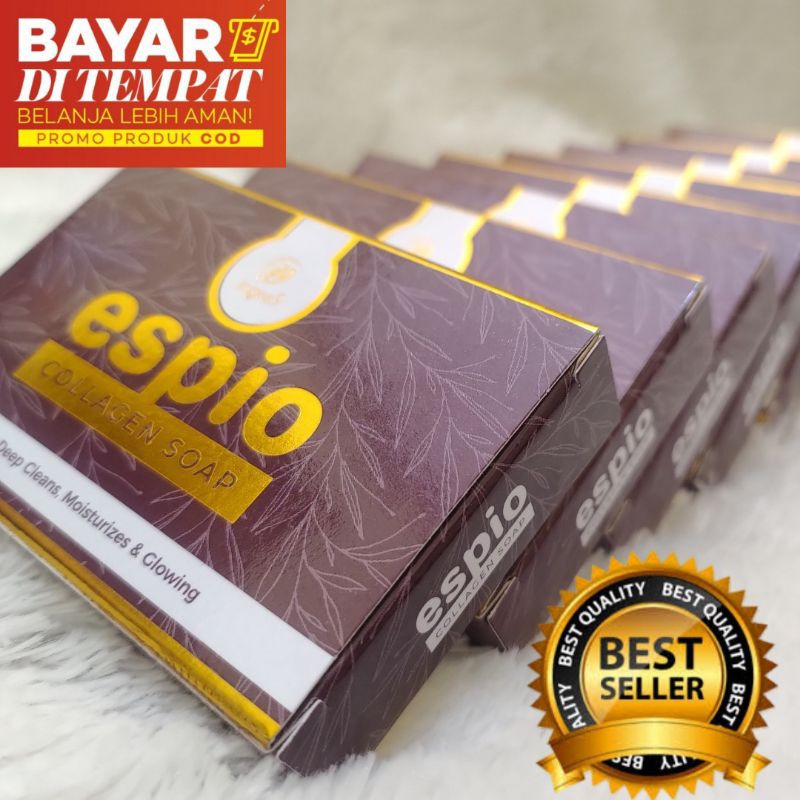 [ PROMO ] Espio Collagen Soap, Sabun Kecantikan Alami, Sabun Pemutih Wajah, Badan, Asli