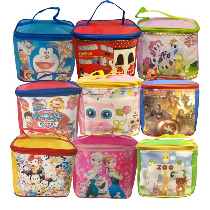 

Murah Souvenir tas ulang tahun kubus parasut printing