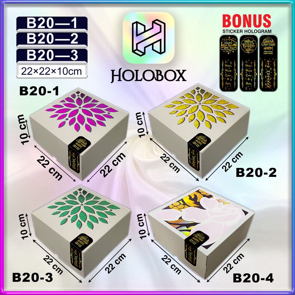 

Kotak Kue / Cake / Kado / Gift / Serbaguna / Dus / Box / Packaging / |22X22X10 / B20