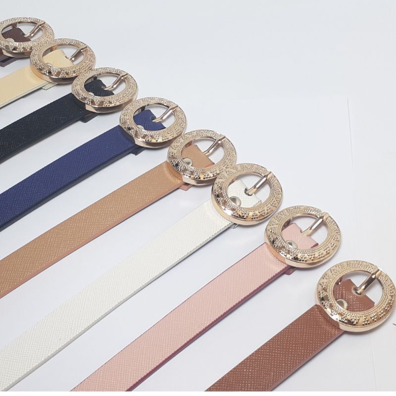 YF COLLECTION-IKAT PINGGANG BELT DRESS WANITA KULIT PU JARUM/TUSUK JR02