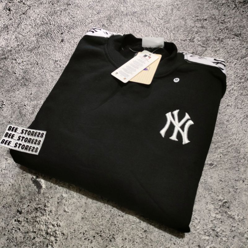 SWEATER CREWNECK NY MLB SLEVED TAPED CREAM AUTHENTIC FULLTAG &amp; LEBEL