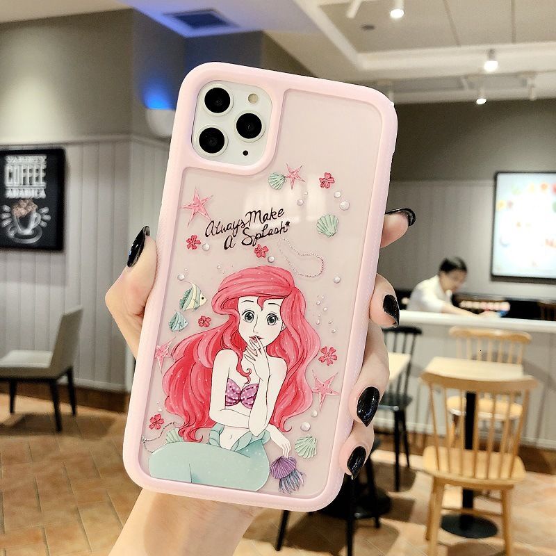 casing ponsel pola putri duyung untuk iPhone 7plus 8plus 7 8 Plus X Xs 11 Pro Max ProMax