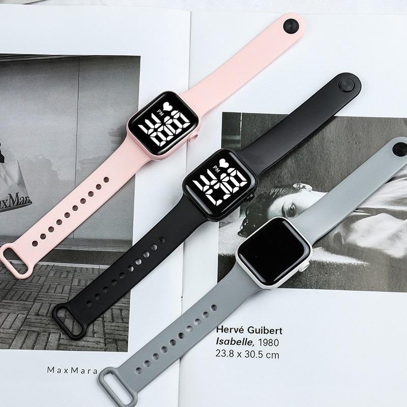 [Bisa COD] Jam Tangan LED Digital Pria Wanita Rubber Electronic Fashion Couple Anak Remaja Import Premium