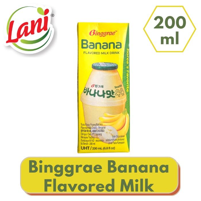 Jual Binggrae Banana Milk, Strawberry, Melon, Lychee & Peach 200 Ml ...