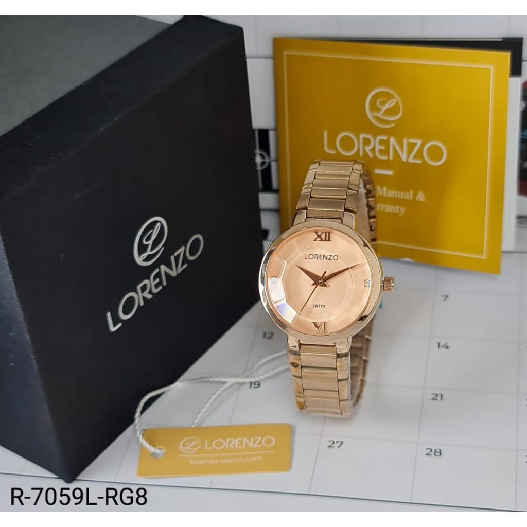 Jam Tangan Wanita ORIGINAL Mewah Tahan Air | Jam Tangan Cewek LORENZO R-7059L