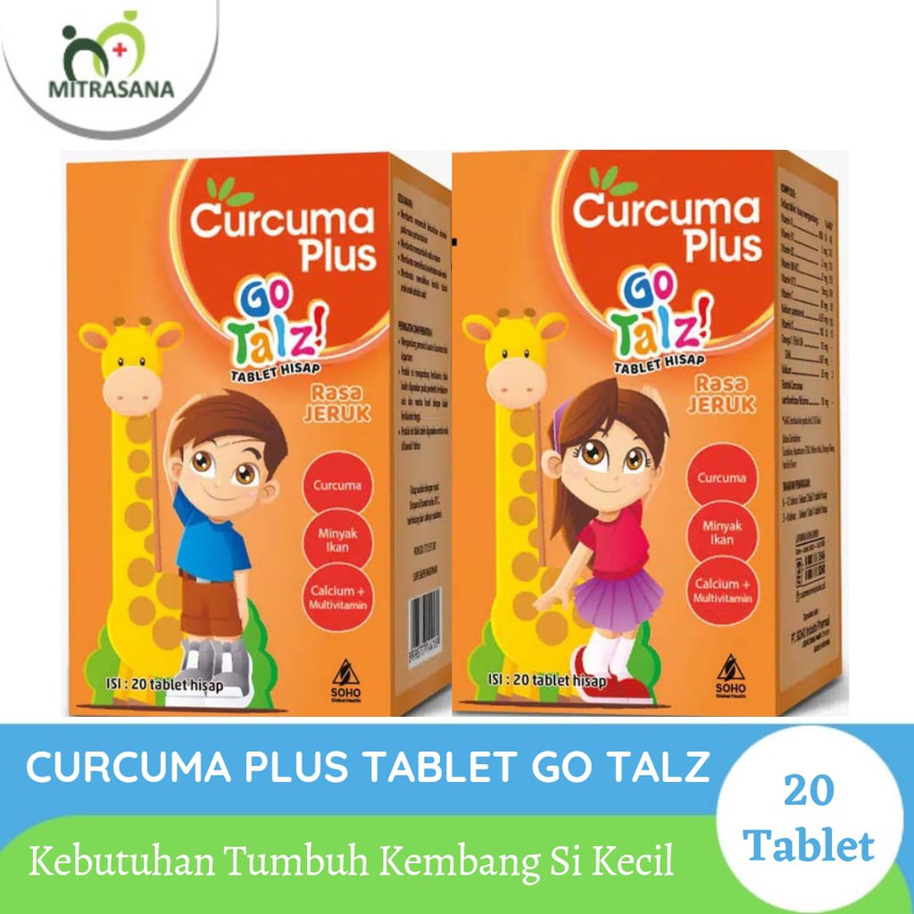 Curcuma Plus Tablet Go Talz Rasa Jeruk