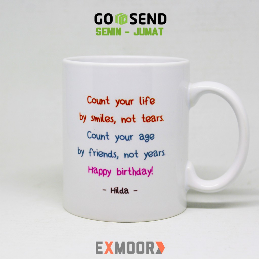 Mug Kado Ulang Tahun Splash Watercolor