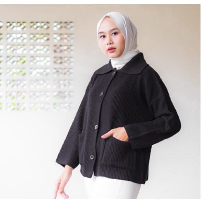 Keyra Oversize Cardigan Rajut Kancing Wanita / Outer Cardigan Knit premium Store09 Murah