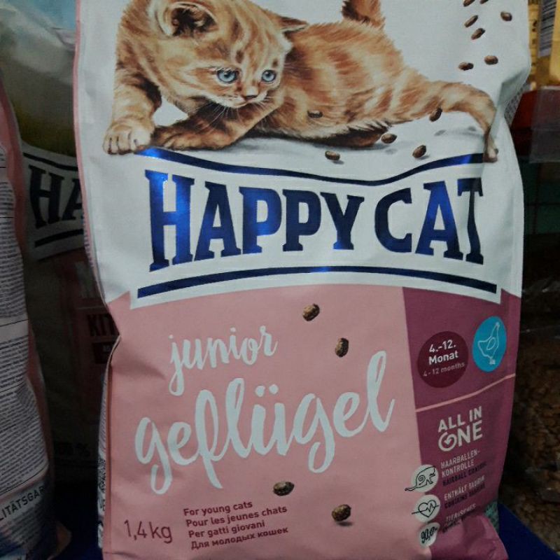 Makanan Kucing Happy Cat Junior Gelfigel 1,4kg Fres pack