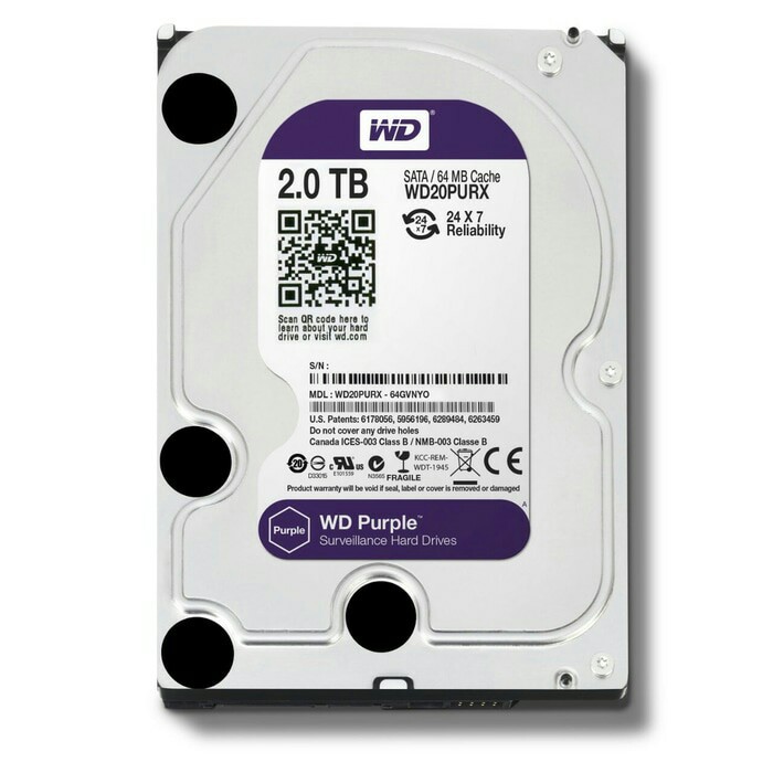 Hard disk 2 Terra WD Purple HDD 2TB WD PURPLE GARANSI RESMI 3 TAHUN HARD DISK 2000GB