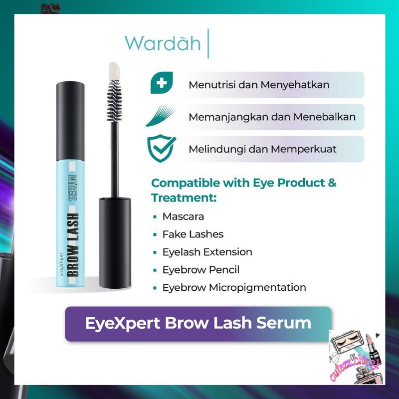 ☃Cutezz_Ching1☃Wardah Eyexpert Brow Lash Serum 10ml