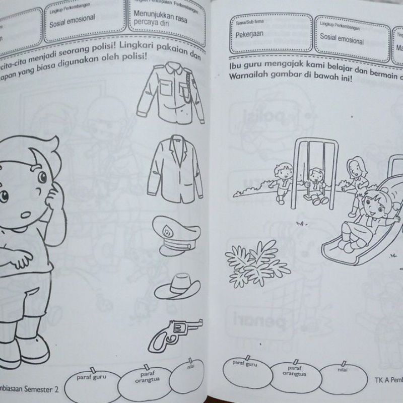 Buku TK A Belajar Pengembangan Kemampuan PEMBIASAAN Moral/Agama/Perilaku