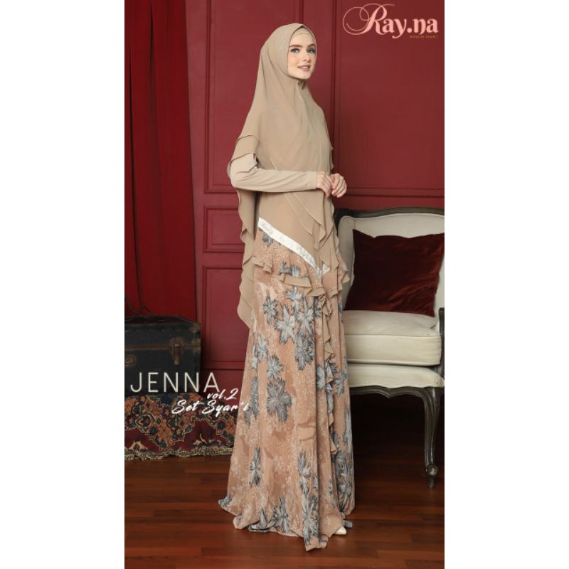 Jenna set syari By Rayna~ gamis original branded murah