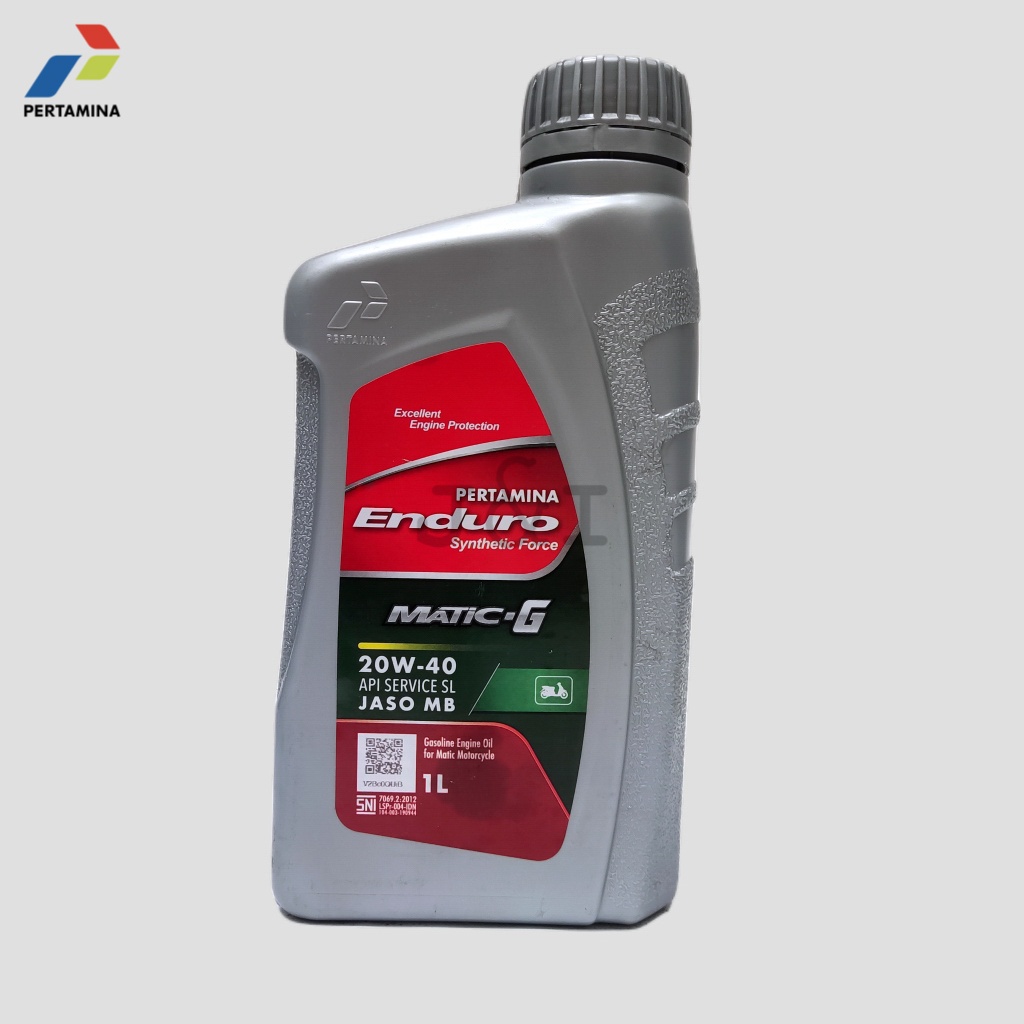 Oli Pertamina Enduro Matic-G 20W-40 API SL JASO MB 1 Liter