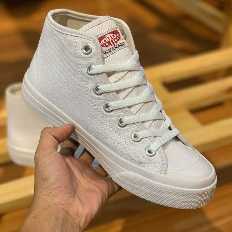 Sepatu Ventela Basic High Full White Original 100%