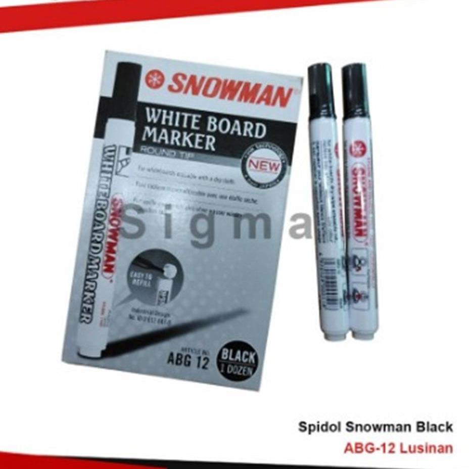 

Promo - Spidol Whiteboard Snowman ABG 12 / Spidol papan tulis Lusinan .,