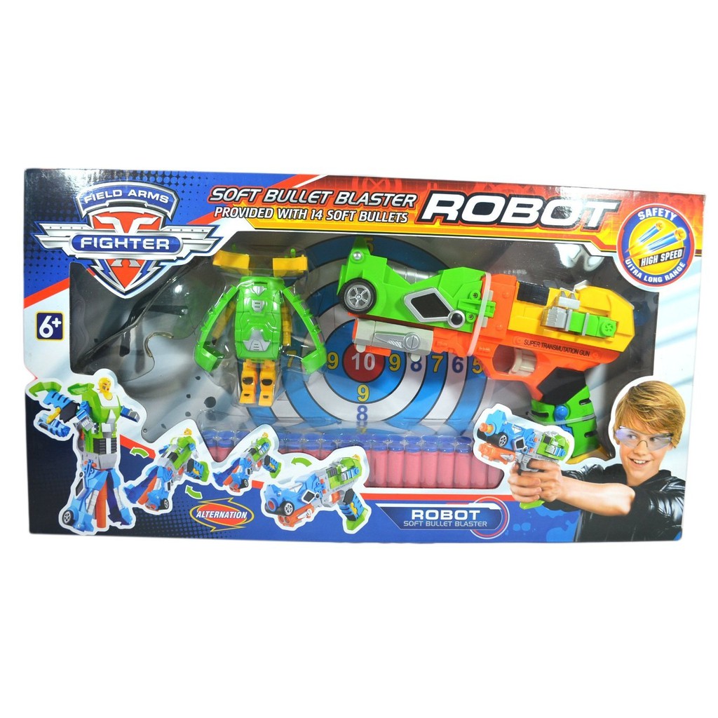 Soft Bullet Blaster Robot / Mainan Anak