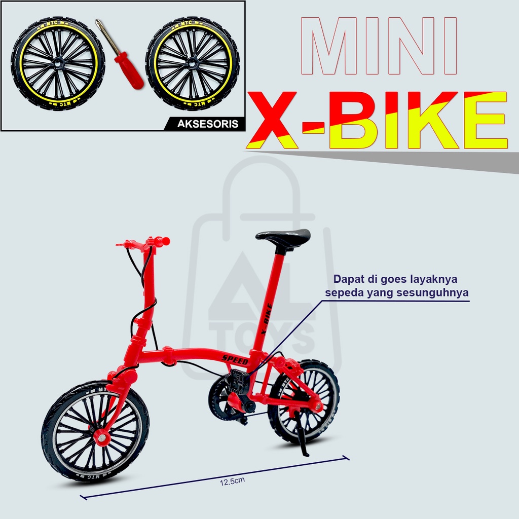 Mainan Miniatur Sepeda Lipat Motorcross Mainan Sepeda Motor Offroad Motor Trail