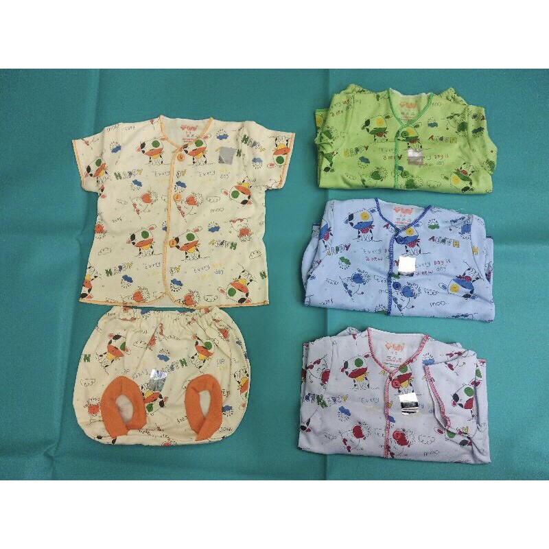 Pakaian Baju Bayi NewBorn Fully / Celana Panjang/Celana Kodok/Pendek,Atasan Panjang, Pendek, Buntung