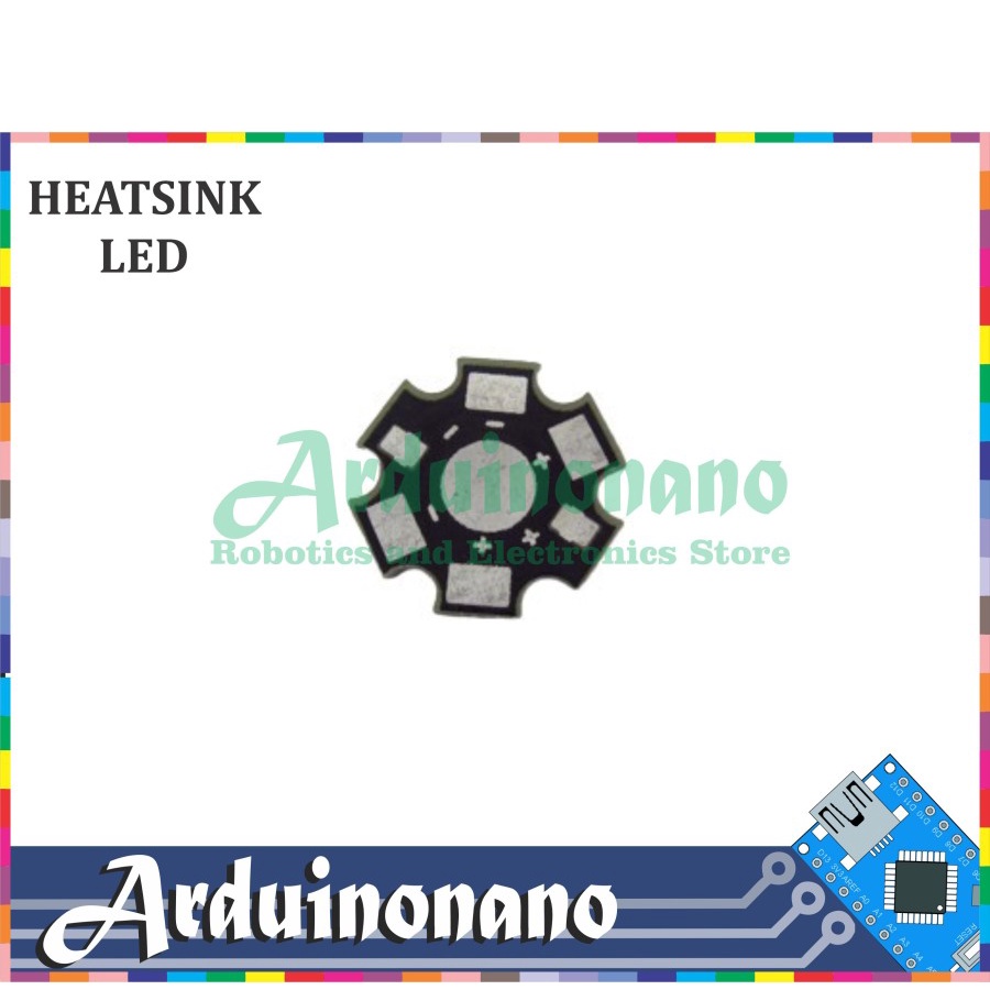 HEATSINK LED 1W 3W HIGH POWER ALUMINIUM STAR PCB PLATE PENDINGIN LED