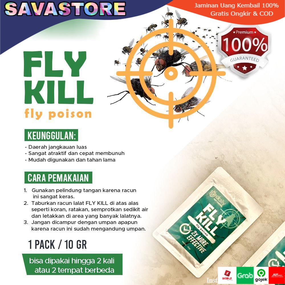 FLIES KILLER RACUN AMPUH PEMBASMI LALAT DAILY FLY KILL