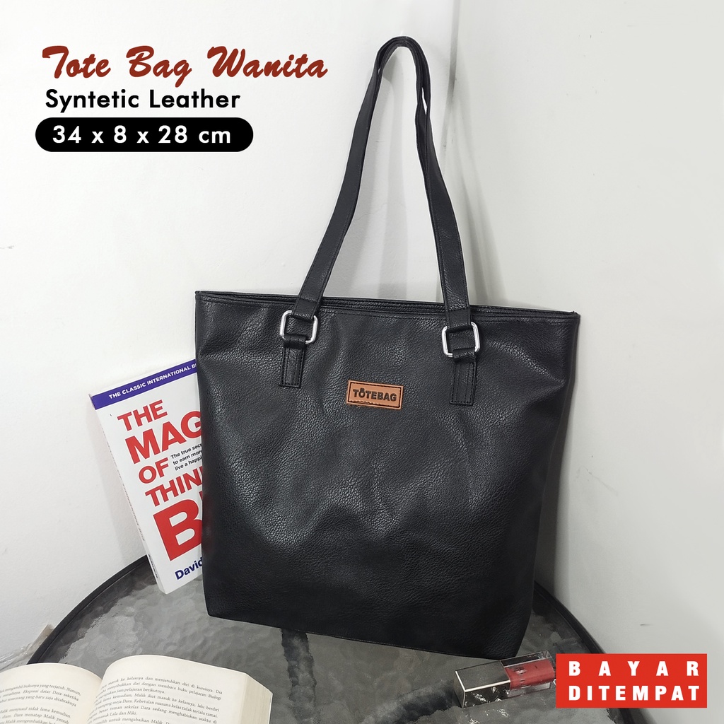 Tote bag polos tas kuliah tas bahu Tas Tote Polos Wanita Fashion Tote bag Remaja Murah Tastote Terbaru Kulit Sintetis